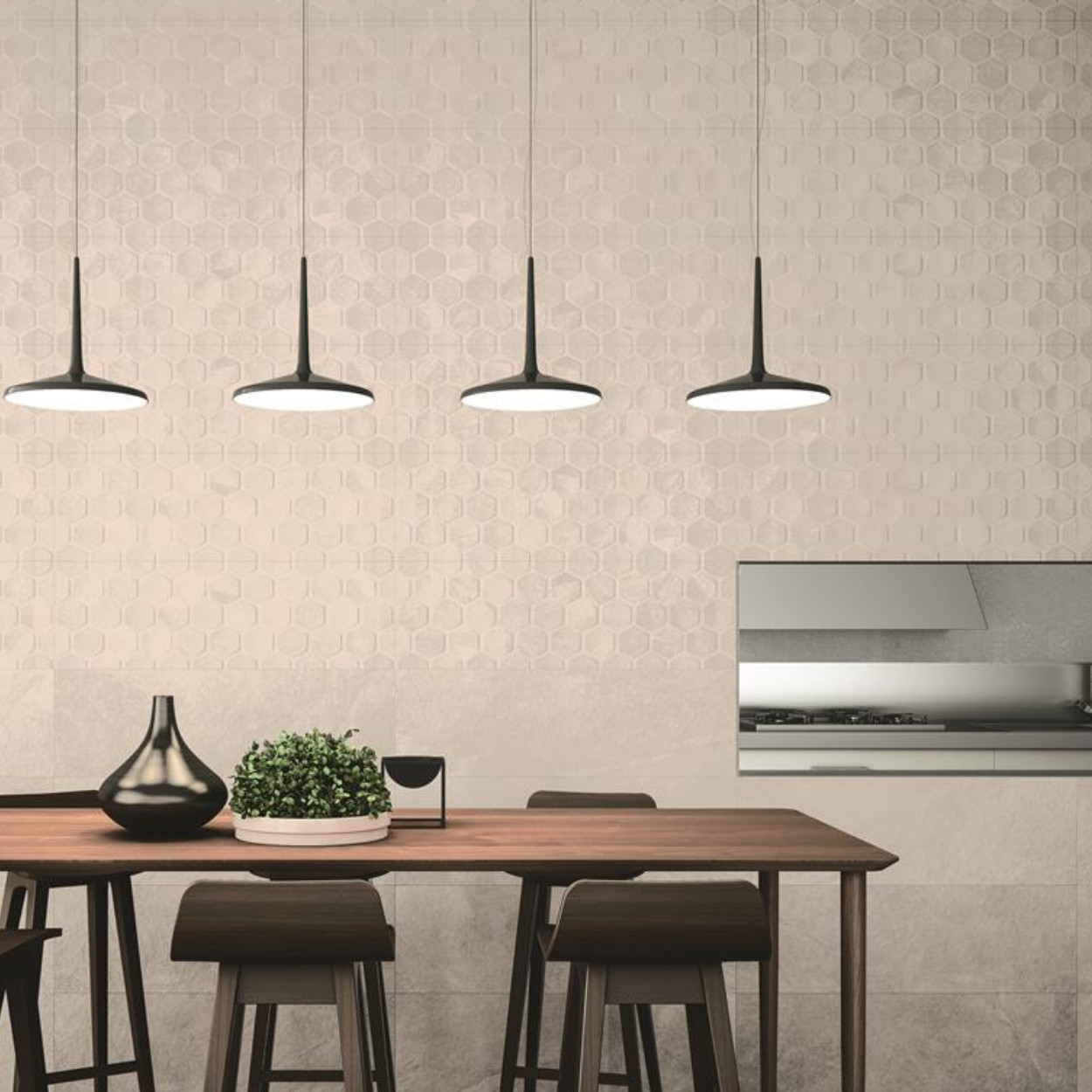 Durstone Hexon Grey Wandtegel 31x98cm